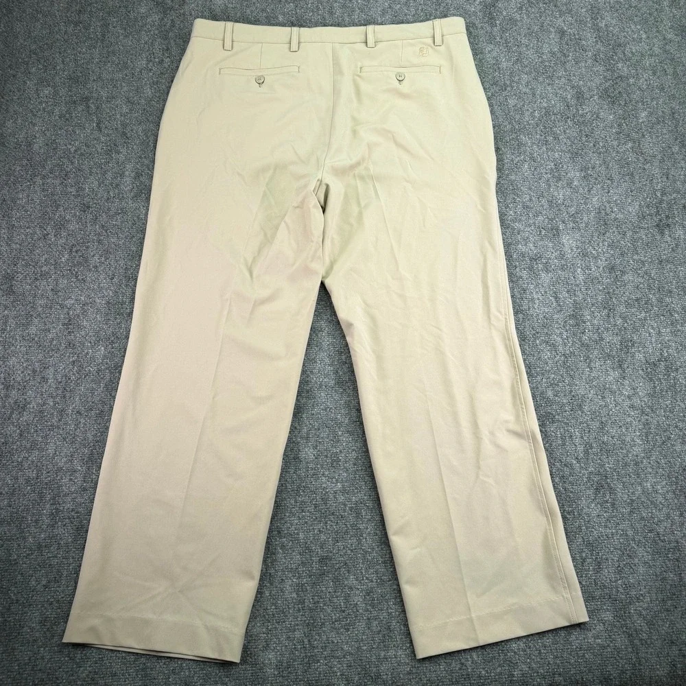 FootJoy FJ Pants Mens 38x30 (Fits 39x29)‎ Tan Chino Performance Stretch Golf